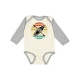 thumbnail image 1 of Inktastic Kayaking Retro Kayak Boating Boys or Girls Long Sleeve Baby Bodysuit, 1 of 5