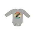 thumbnail image 1 of Inktastic Kayaking Retro Kayak Boating Boys or Girls Long Sleeve Baby Bodysuit, 1 of 5