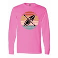thumbnail image 1 of Inktastic Kayaking Retro Kayak Boating Long Sleeve T-Shirt, 1 of 5