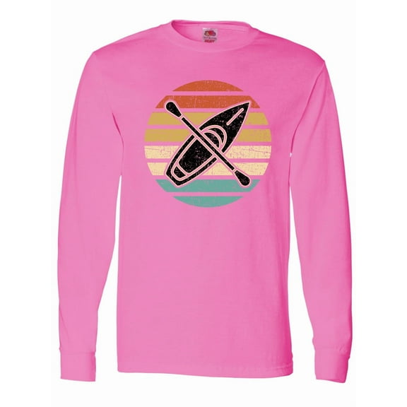 Inktastic Kayaking Retro Kayak Boating Long Sleeve T-Shirt