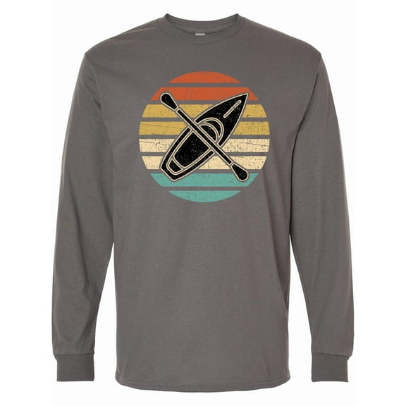 Inktastic Kayaking Retro Kayak Boating Long Sleeve T-Shirt