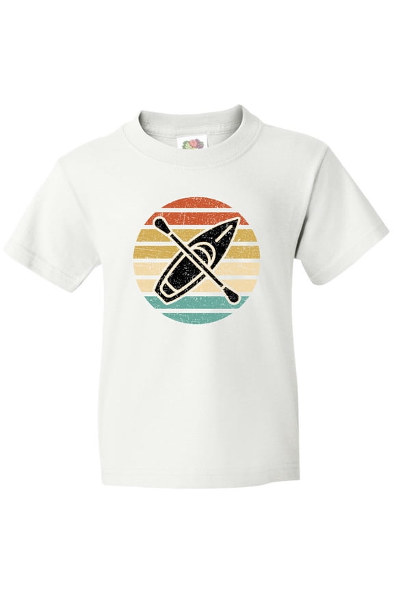 Kayaking Retro Kayak Boating Youth T-Shirt
