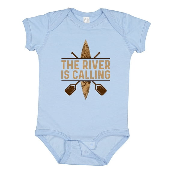 Inktastic Kayaking River is Calling Kayak Boys or Girls Baby Bodysuit