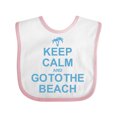 thumbnail image 1 of Inktastic Keep Calm Go to the Beach Boys or Girls Baby Bib, 1 of 4