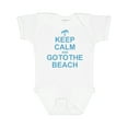 thumbnail image 1 of Inktastic Keep Calm Go to the Beach Boys or Girls Baby Bodysuit, 1 of 5