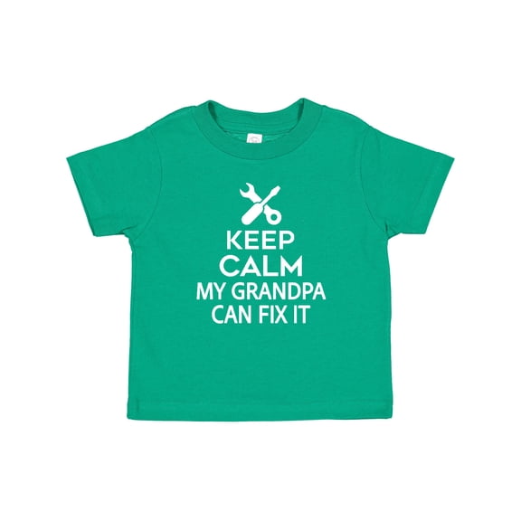 Inktastic Keep Calm My Grandpa Can Fix It Boys or Girls Baby T-Shirt