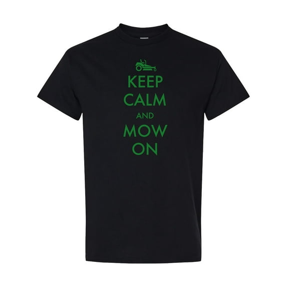 Inktastic Keep Calm and Mow on Zero Turn T-Shirt
