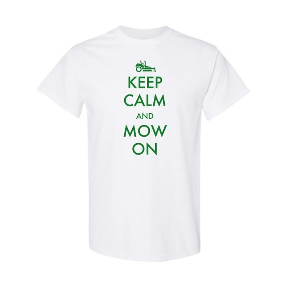 Inktastic Keep Calm and Mow on Zero Turn T-Shirt