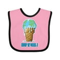thumbnail image 1 of Inktastic Keep It Cool Melting Earth Ice Cream Cone Boys or Girls Baby Bib, 1 of 4
