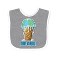 thumbnail image 1 of Inktastic Keep It Cool Melting Earth Ice Cream Cone Boys or Girls Baby Bib, 1 of 4