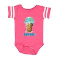 thumbnail image 1 of Inktastic Keep It Cool Melting Earth Ice Cream Cone Boys or Girls Baby Bodysuit, 1 of 5