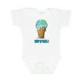 thumbnail image 1 of Inktastic Keep It Cool Melting Earth Ice Cream Cone Boys or Girls Baby Bodysuit, 1 of 5