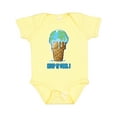 thumbnail image 1 of Inktastic Keep It Cool Melting Earth Ice Cream Cone Boys or Girls Baby Bodysuit, 1 of 5