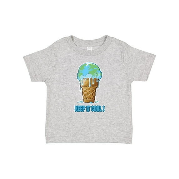 Inktastic Keep It Cool Melting Earth Ice Cream Cone Boys or Girls Baby T-Shirt