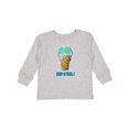 thumbnail image 1 of Inktastic Keep It Cool Melting Earth Ice Cream Cone Boys or Girls Long Sleeve Toddler T-Shirt, 1 of 5