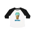 thumbnail image 1 of Inktastic Keep It Cool Melting Earth Ice Cream Cone Boys or Girls Toddler T-Shirt, 1 of 5