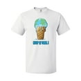 thumbnail image 1 of Inktastic Keep It Cool Melting Earth Ice Cream Cone T-Shirt, 1 of 5
