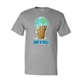 thumbnail image 1 of Inktastic Keep It Cool Melting Earth Ice Cream Cone T-Shirt, 1 of 5
