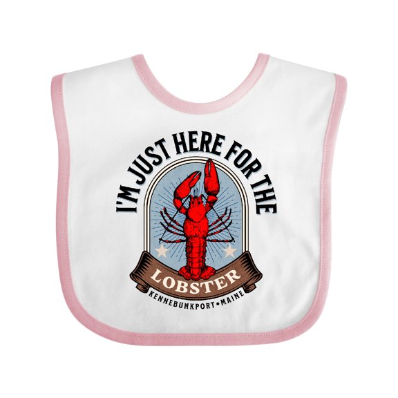 Inktastic Kennebunkport Maine Lobster Boys or Girls Baby Bib