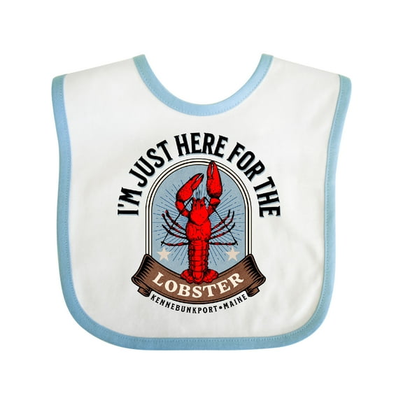 Inktastic Kennebunkport Maine Lobster Boys or Girls Baby Bib