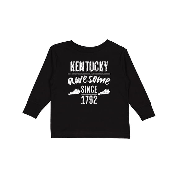 Inktastic Kentucky is Awesome Since 1792 Boys or Girls Long Sleeve Toddler T-Shirt