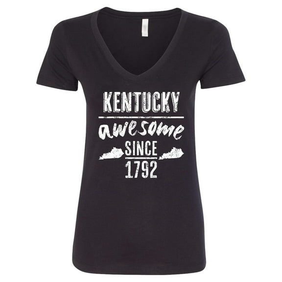 Inktastic Kentucky is Awesome Since 1792 Women's V-Neck T-Shirt
