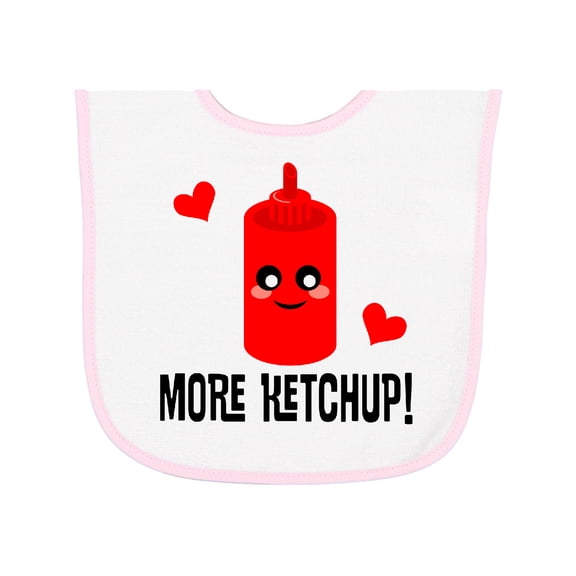 Inktastic Ketchup Lover Funny Baby Terry Cloth Bib