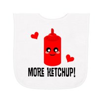 Inktastic Ketchup Lover Funny Baby Terry Cloth Bib