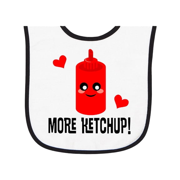 Inktastic Ketchup Lover Funny Baby Terry Cloth Bib
