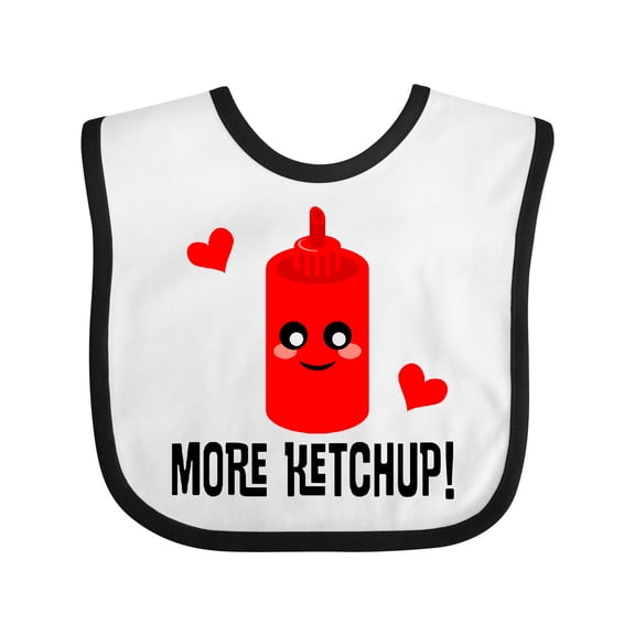 Inktastic Ketchup Lover Funny Boys or Girls Baby Bib
