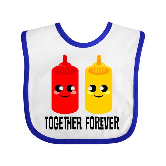 Inktastic Ketchup and Mustard Gift Boys or Girls Baby Bib