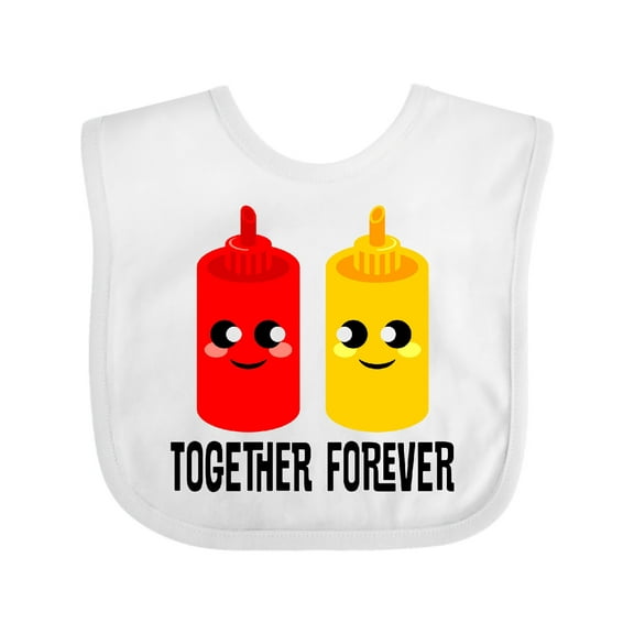Inktastic Ketchup and Mustard Gift Boys or Girls Baby Bib