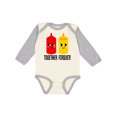 thumbnail image 1 of Inktastic Ketchup and Mustard Gift Boys or Girls Long Sleeve Baby Bodysuit, 1 of 5