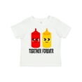 thumbnail image 1 of Inktastic Ketchup and Mustard Gift Boys or Girls Toddler T-Shirt, 1 of 5