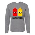 thumbnail image 1 of Inktastic Ketchup and Mustard Gift Long Sleeve T-Shirt, 1 of 5