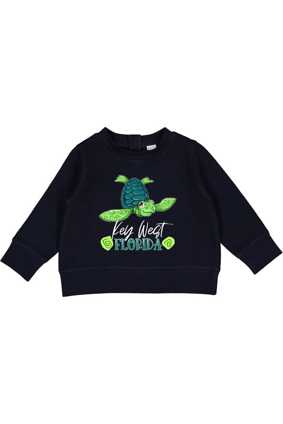 Key West, Florida Happy Sea Turtle Baby Sweatshirt