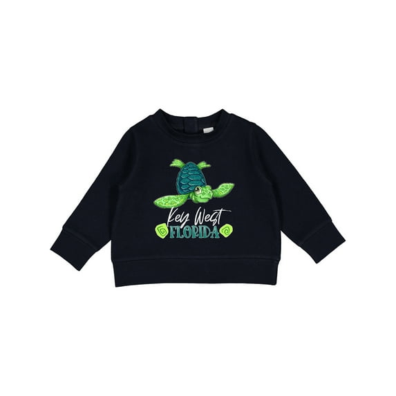 Inktastic Key West, Florida Happy Sea Turtle Baby Sweatshirt