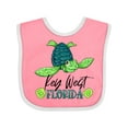 thumbnail image 1 of Inktastic Key West, Florida Happy Sea Turtle Boys or Girls Baby Bib, 1 of 4