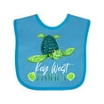 thumbnail image 1 of Inktastic Key West, Florida Happy Sea Turtle Boys or Girls Baby Bib, 1 of 4
