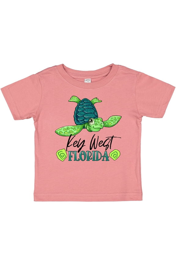 Key West, Florida Happy Sea Turtle Boys or Girls Baby T-Shirt