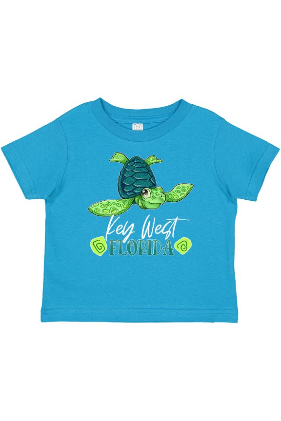 Key West, Florida Happy Sea Turtle Boys or Girls Baby T-Shirt
