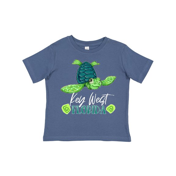 Inktastic Key West, Florida Happy Sea Turtle Boys or Girls Toddler T-Shirt