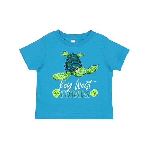 Inktastic Key West, Florida Happy Sea Turtle Boys or Girls Toddler T-Shirt