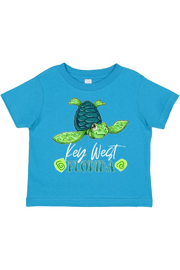 Key West, Florida Happy Sea Turtle Boys or Girls Toddler T-Shirt