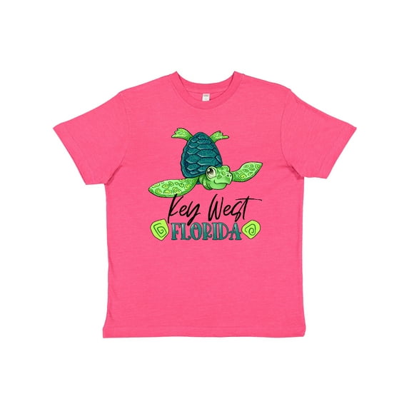 Inktastic Key West, Florida Happy Sea Turtle Youth T-Shirt