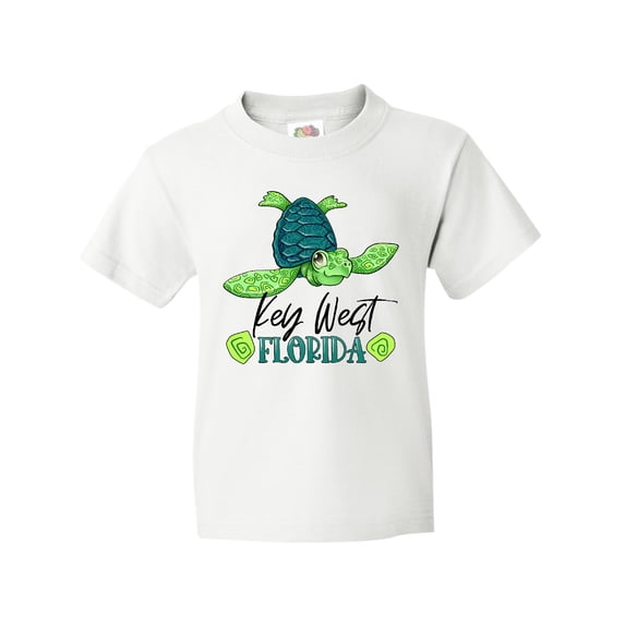 Inktastic Key West, Florida Happy Sea Turtle Youth T-Shirt