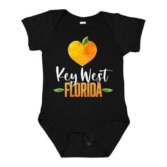 Inktastic Key West Florida Orange in Heart Boys or Girls Baby Bodysuit