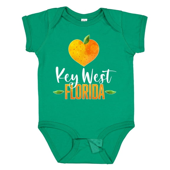 Inktastic Key West Florida Orange in Heart Boys or Girls Baby Bodysuit