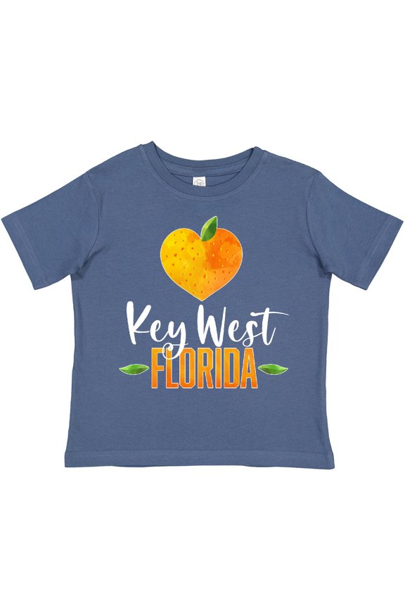 Key West Florida Orange in Heart Boys or Girls Toddler T-Shirt