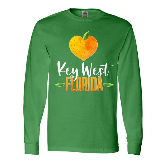 Inktastic Key West Florida Orange in Heart Long Sleeve T-Shirt